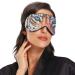 Haskirky Light Blocking Eye Mask for Men and Women - Breathable & Adjustable for Travel, Yoga, Meditation - Hand Drawn Blue Pattern for Deep Sleep Comfort - Buy Online on SooperMarket.com