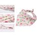 Lionet Paws Dog Bandana - Pink Flower Triangular Scarf for Small Medium & Large Dogs | Stylish Headscarf for Pets (Pack of 1) - Buy Online on SooperMarket.com
