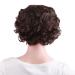 MapofBeauty 11.8 Inch Special Elderly Short Curly Fashion Wig in Dark Brown - Buy Online on SooperMarket.com