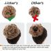 JJstar 2PCS Messy Bun Curly Fake Hair Buns Donut Tousled Updo High Heat Synthetic Fiber Scrunchies (Dark Brown/Golden) - Women/Girls Ponytail Extension - Buy Online on SooperMarket.com