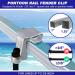 4 Pack Pontoon Boat Square Rail Mount Fender Bumper Hanger/Adjuster/Clip for Docking - Buy Online on SooperMarket.com