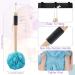 Sunnyray 6 Pcs Back Scrubber & Soft Mesh Loofah Set - Long Wooden Handle, Body Shower Brush, Bath Pouf for Men & Women - Buy Online on SooperMarket.com