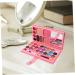 MUSISALY 33 Makeup Palette Beginner Eyeshadow Pallet Eye Makeup Metallic Eyeshadow Girl Cosmetic Leather Rosy - Buy Online on SooperMarket.com
