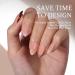 btartboxnails XCOATTIPS French Gel Nails | Almond Press-On Tips | Soak Off Acrylic & Nail Lamp - Perfect Skin Tones - Buy Online on SooperMarket.com