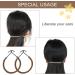 24 Pieces Stretch rope hair hooks pill hair hooks double hook hair rope hair coiffure hooks Ponytail Hooks Elastic Bands Hair Styling Hair Bungee Cords With Hooks Elastic Black + Coffee + Apricot - Buy Online on SooperMarket.com