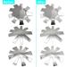 Stainless Steel French Nail Cutter Set with 5 Spare Blades for Acrylic Nails - Manicure Edge Trimmer Tool for Perfect Smile Line, Easy French Tip Cutting - Buy Online on SooperMarket.com