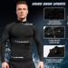 Men's Long Sleeve Compression Shirt Black - Medium | Athletic Workout Top for Gym & Sports - Buy Online on SooperMarket.com