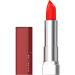 Maybelline Color Sensational Lipstick  Lip Makeup  Cream Finish  Hydrating Lipstick  Nude  Pink  Red  Plum Lip Color  Coral Rise  0.15 oz  (Packaging May Vary) 344 CORAL RISE 0.15 Ounce (Pack of 1)