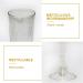MR.FOAM Disposable Champagne Flutes - 6PC Gold Glitter Plastic glasses for Parties - 6.5 OZ - Buy Online on SooperMarket.com