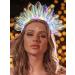EARENT Light Up Headband Led Glow Hair Hoop Laser Luminous Hair Band Glitter Flashing Headpiece Holiday Rave Nightclub Costume Party Hair Accessories for Women and Girls