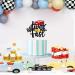 Race Car Cake Topper for 2nd Birthday Party - Checkered Flag Decoration for Kids - Buy Online on SooperMarket.com