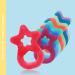 Dentistar Bei ring Set | Teether for Babies & Toddlers 3+ Months | Soft Dental Aid & Massage Ring | Made in Germany | Red & Blue - Buy Online on SooperMarket.com