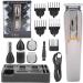 Buy Electric Hair Clipper - Multi Functional Rechargeable Trimmer with 5 Limit Combs & Battery Power Display - Cordless Hair Cutter for Home Use - Buy Online on SooperMarket.com