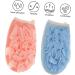 2pcs Exfoliating Gloves for Shower | Double-Sided Loofah | Blue & Pink - Remove Dead Skin & Enhance Your Skincare Routine - Buy Online on SooperMarket.com