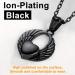 U7 Women's Cremation Urn Necklace - Celtic Knot & Wing Design - Stainless Steel Pendant for Ashes - Memorial Jewelry - Buy Online on SooperMarket.com