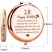 BNQL 18 Birthday Mirror - Happy 18th Birthday Gifts for Her - Turning 18th Inspirational Gifts - 2-Sided Mirror 1x 2x Magnification (Rose Gold) - Buy Online on SooperMarket.com