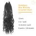 BOHOBABE 12 Short Bohemian Box Braids Crochet Hair with Curly Ends - 8 Packs Crochet Box Braids (1B) - Buy Online on SooperMarket.com