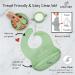 Bebefant Silicone Baby Weaning Set | Suction Bowl, Plate, Cup, Bib, Cutlery | Baby Led Weaning 6-Piece Set - Green - Buy Online on SooperMarket.com