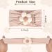 3pcs Baby Flower Headbands - Soft Nylon Hairbands for Newborns & Toddlers | Beige Pink Khaki Accessories - Buy Online on SooperMarket.com