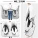 Kigai Cute Eyes Barber Cape - Waterproof Hair Cutting Cape for Men & Women | Professional Hairdressing with Adjustable Snap Closure - Buy Online on SooperMarket.com