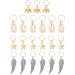 KALLORY 21 Pieces Dreadlock Jewelry Alloy Hair Braid Charms Hair Rings Shell Jewels Hair Decoration for Braiding Hair