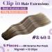 Buy Laavoo Clip-In Extensions | Real Hair Blonde Balayage & Ombre | 35cm & 70cm | Remy Smooth 5pcs - International Shipping Available - Buy Online on SooperMarket.com