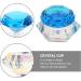 Minkissy Nail Art Dappen Dish Diamond Shape Nail Crystal Bowl with Lid for Nail Acrylic Liquid Powder (Lake Blue) - Buy Online on SooperMarket.com