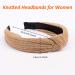 Ondder Knotted Headbands for Women 10 Pack - Fashionable Solid Color Wide Headbands for Thin Thick Hair - Top Knot Cute Assorted Headbands - Turban Hairbands - Buy Online on SooperMarket.com