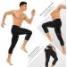 Runhit Men's Compression 3/4 Pants with Pockets 2 Pack - Black & Gray, Medium - Buy Online on SooperMarket.com