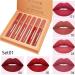 DNM 6 Colors Matte Lipstick Set | Waterproof Non-Stick Cup Lip Gloss | Durable Liquid Lipstick Set for Flawless Make-Up - Buy Online on SooperMarket.com