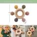 Organic Wooden & Silicone Baby Teething Toy Rings - Khaki (3+ Months) - Buy Online on SooperMarket.com