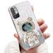 Tivenfezk Nadoli for Xiaomi Redmi Note 10 5G Treibsand B r Astronaut Hidden Stand Shell cartoon glitter astronaut stand soft silicone bling cell phone case transparent protective cover xiaomi redmi note 10 5g clear