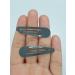 6 PCS Grey Metal Snap Hair Clips - 5CM Long | Hair Grip Pins - Buy Online on SooperMarket.com