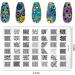 RUNRAYAY 2Pcs French Nail Stamp Plates Nails Art Stamping Plates Leaves Flowers Animal Nail Template Image Plate for Women Fashion Art Decoration - Buy Online on SooperMarket.com