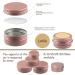 Buy 12 Pack 5ml Matt Pink Aluminum Screw Cap Cans - Perfect for Cosmetics | International Shipping - Buy Online on SooperMarket.com