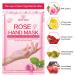 Rose Moisturizing Hand Peel Mask (5 Pack) Exfoliating and Hydrating Gloves for Baby Soft Hands - Repair Dry and Rough Skin - Men and Women - Buy Online on SooperMarket.com