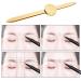Adjustable Eyebrow Ruler - Accurate Positioning Stainless Steel Brow Measuring Tool | Gold Design | Perfect for Precision Grooming - Buy Online on SooperMarket.com