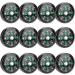 Portable Oil Filled Button Compass 12PCS - Lightweight & Stable for Hiking & Camping - Buy Online on SooperMarket.com