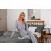 Irdcomps Women's Maternity Pyjamas Set - Cotton Nursing Nightwear PJ Set for Breastfeeding, Long Sleeve Sleepwear, Pregnancy Hospital Home - M Grey - Buy Online on SooperMarket.com