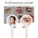FASCINATE Handheld Mirror 10x Magnifying Makeup Mirror with Handle | Two Sided, Portable & Rechargeable | 10X/1X Magnification | Swivel Handle - Ideal for Women - Buy Online on SooperMarket.com
