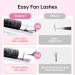 Self-Fan Eyelash Extensions | C D Curl 2D-20D Volume Lashes | 0.07mm Thickness | 10mm Length | International Shipping - Buy Online on SooperMarket.com