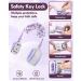 LilKisThk Child Leash Backpack 2 Pack - Toddler Safety Harness with Key Lock - Baby Anti Lost Wrist Links - Blue+Purple - Buy Online on SooperMarket.com