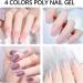 Lofuanna Poly Nail Gel Kit - Nude, Pink, Purple Glitter & Clear Glitter Poly Extension Gel - All In One Starter Kit - Buy Online on SooperMarket.com