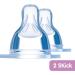 Set of 2 MAM Size 2 Anti Colic Baby Bottle Teats 4+ Months - Transparent, 2 Count - Buy Online on SooperMarket.com
