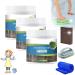Marble Stone Platform Cleaning Powder Stone Stain Remover Stone Cleaning Powder Cleaner and Polish for Marble Quartz Frosted Strong Oil Removal for Marble Granite Tile (3Pcs)