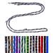 Dog linen small dogs up to 15 kg / double linen 4-way adjustable 2.40m / 2.80m / 3.50m guiding leash very light & robust (2.40m 3-speed adjustable Africa (brown-hell blue marine)) 2.40m 3-Adjustable Africa (Braun-Hellblau-Marine)