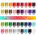 39 Pcs Gel Nail Polish Set - 36 Colors UV LED Soak Off Nail Gel Kit with Glossy & Matte Top Coat - Popular Nail Art Colors - Buy Online on SooperMarket.com