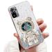 Tivenfezk Nadoli for Xiaomi Redmi Note 10 Pro Treibsand B r Astronaut Hidden Stand Shell cartoon glitter astronaut stand soft silicone bling cell phone case transparent protective cover xiaomi redmi note 10 pro clear
