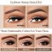 FFSTA Brow Stamp Stencil Kit - 13 Piece Set in Dark Brown - Buy Online on SooperMarket.com