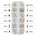 Artdone Nail Art Rhinestones Kit - 8428pcs Multi Shapes Glass Crystal AB Rhinestones with Tools and Glue for Nail Decoration - Buy Online on SooperMarket.com